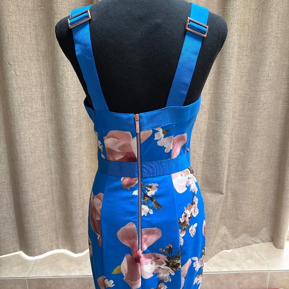 ✨ 2. Ted Baker Blue Pleated Dress — NWT - Picture 4 of 5
